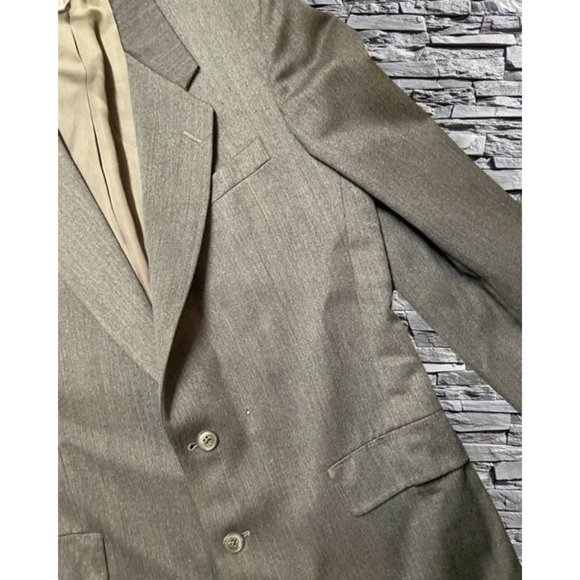 Jaeger Men's Grey Single Breasted Suit Jacket - Picture 11 of 12